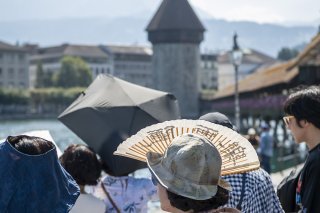 En 2023, les touristes ont passé davantage de nuits dans les hôtels suisses qu'avant la pandémie de Covid-19 (archives). KEYSTONE/URS FLUEELER
